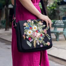 Embroidered Shoulder Bags